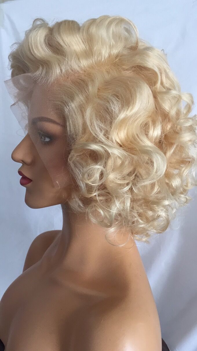 Samuel Hair 13*4 Transparent Lace Front Pixie Cut wig,Virgin Human Hair colored Wigs-21