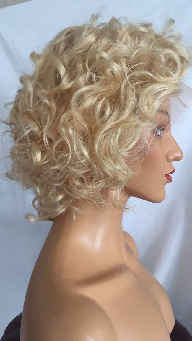 Samuel Hair 13*4 Transparent Lace Front Pixie Cut wig,Virgin Human Hair colored Wigs-21