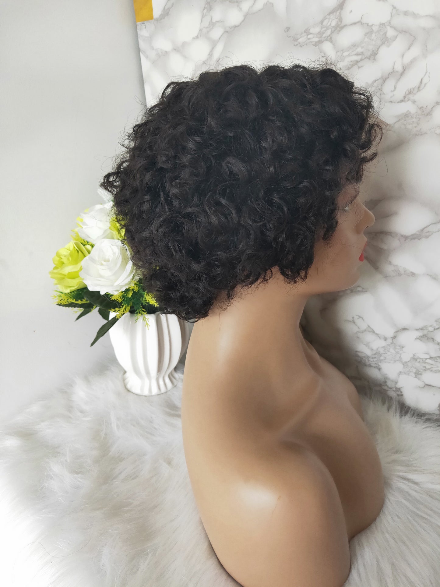 Samuel Hair 13*4 Transparent Lace Front Pixie Cut wig,Virgin Human Hair Wigs-05