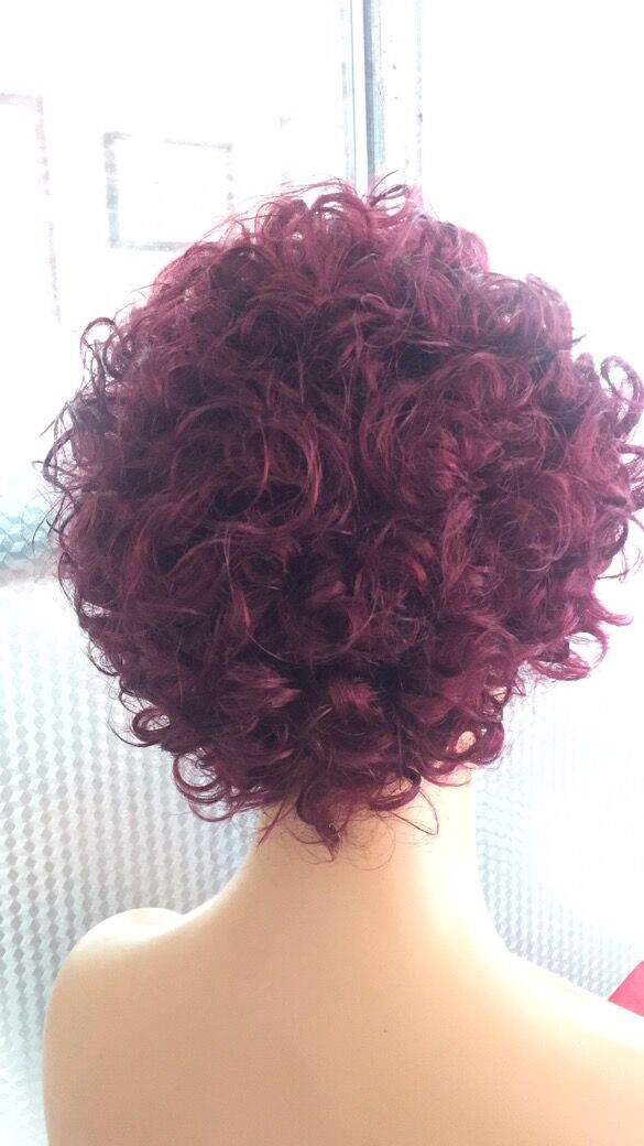Samuel Hair 13*4 Transparent Lace Front Pixie Cut wig,Virgin Human Hair colored Wigs-26