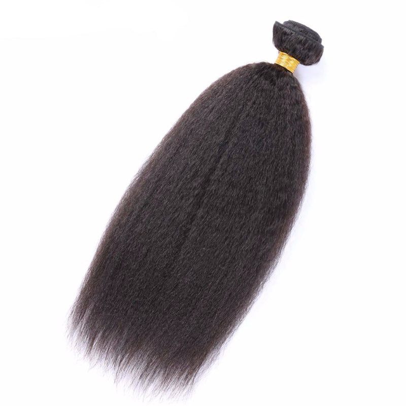 3 pieces Samuel Hair 12A Kinky Straight natural black hair bundles with closure/frontal free shipping