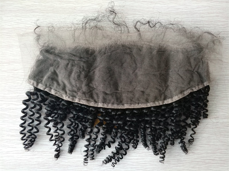 3 pieces Samuel Hair 12A Kinky Curly natural black hair bundles with closure/frontal free shipping