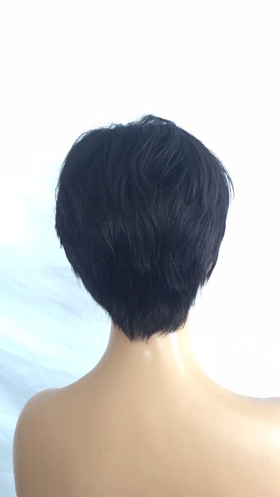 Samuel Hair 13*4 Transparent Lace Front Pixie Cut wig,Virgin Human Hair Wigs-21