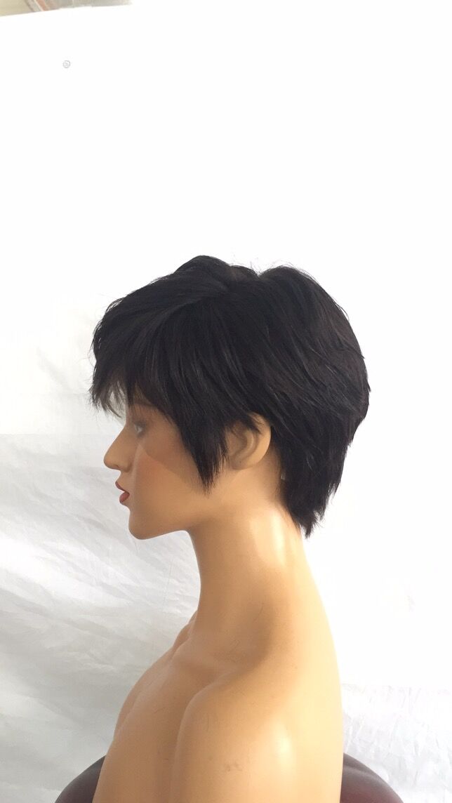 Samuel Hair 13*4 Transparent Lace Front Pixie Cut wig,Virgin Human Hair Wigs-21