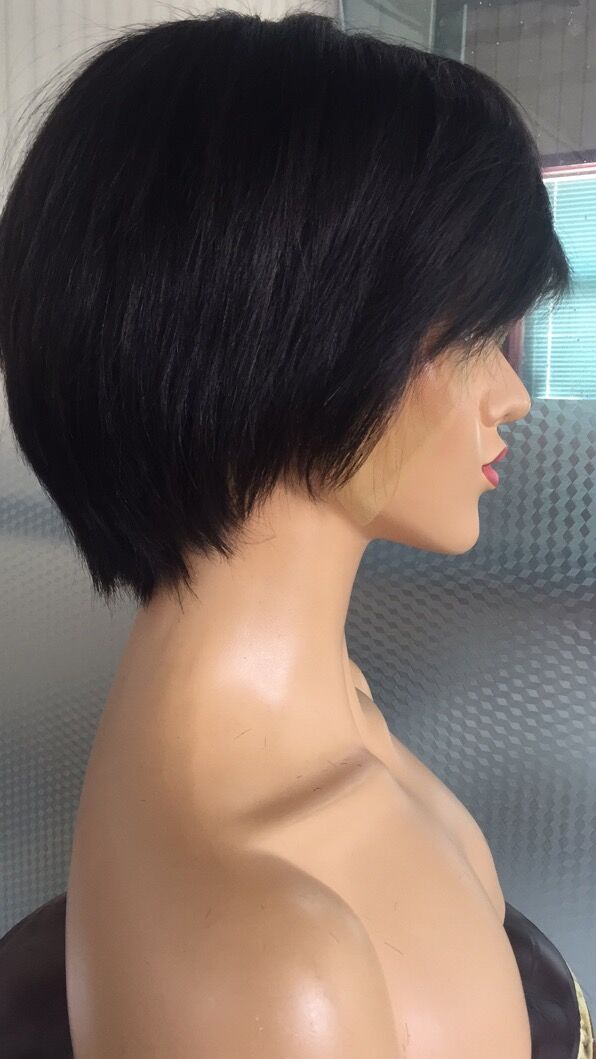 Samuel Hair 13*4 Transparent Lace Front Pixie Cut wig,Virgin Human Hair Wigs-18