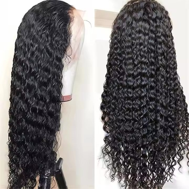 Samuel Hair Transparent Lace Wig, 12-30inch Curly Wave Virgin Human Hair Wig