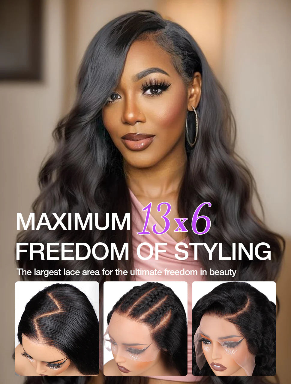 Samuel Hair HD Lace 12-30inch Body Wave Virgin Human Hair Lace Wig