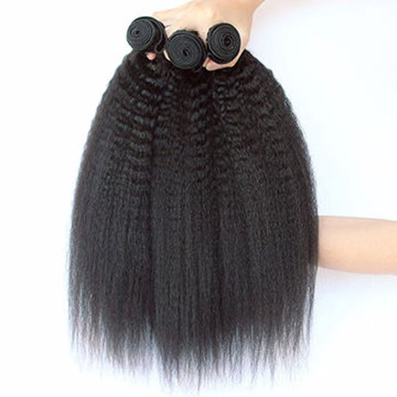 3 pieces Samuel Hair 12A kinky straight natural black hair bundles free shipping