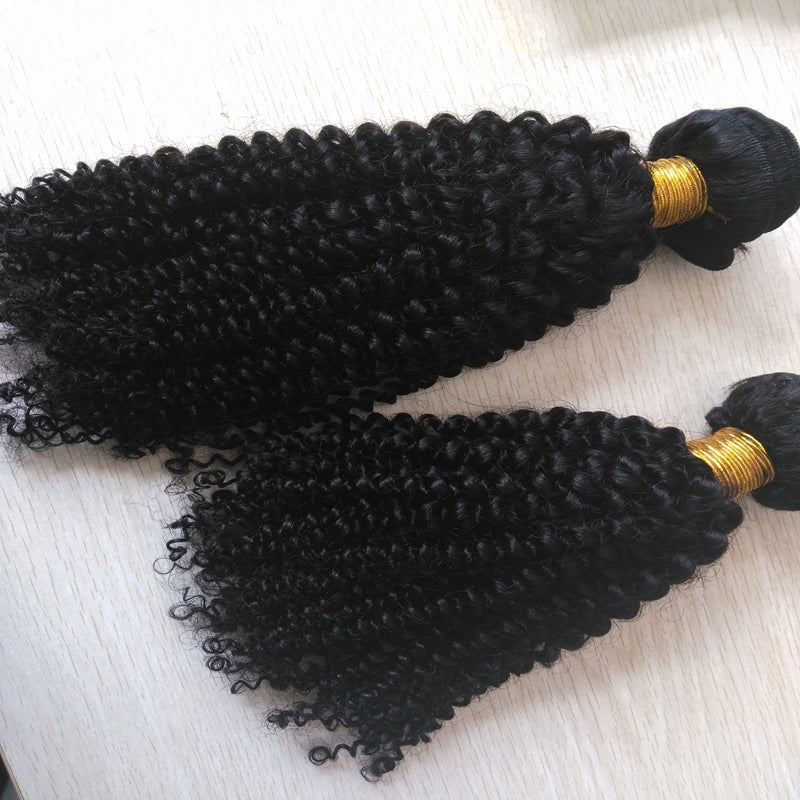 3 pieces Samuel Hair 15A kinky curly natural black hair bundles free shipping