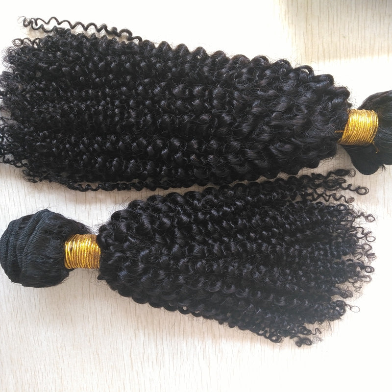 3 pieces Samuel Hair 15A kinky curly natural black hair bundles free shipping