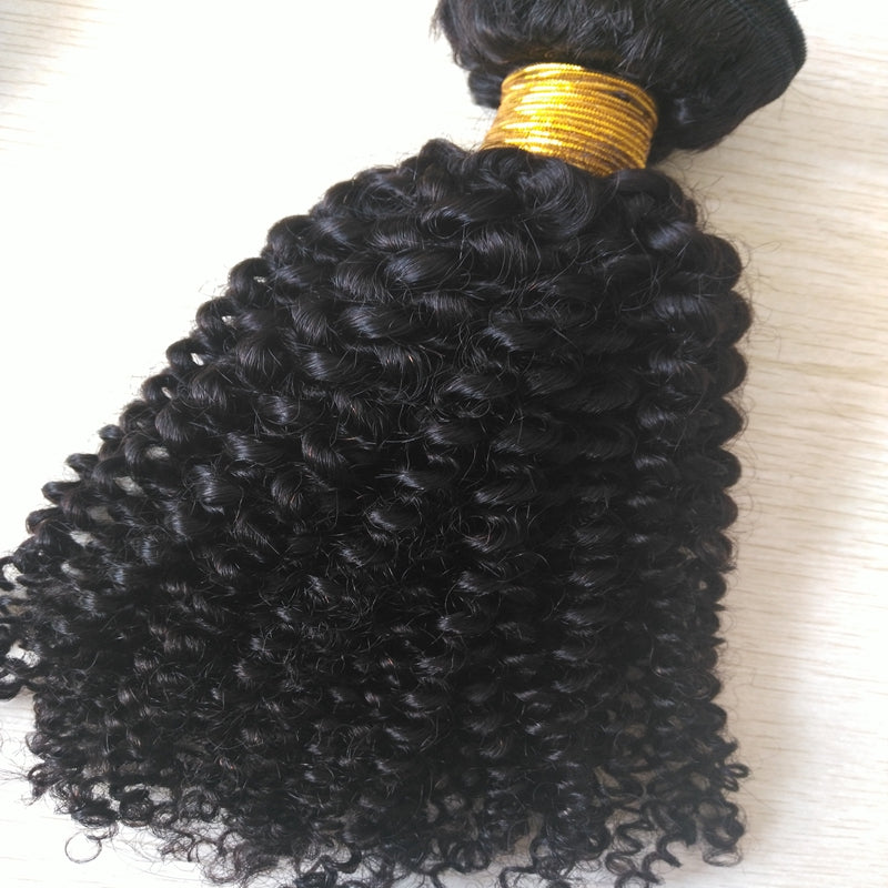 3 pieces Samuel Hair 15A kinky curly natural black hair bundles free shipping
