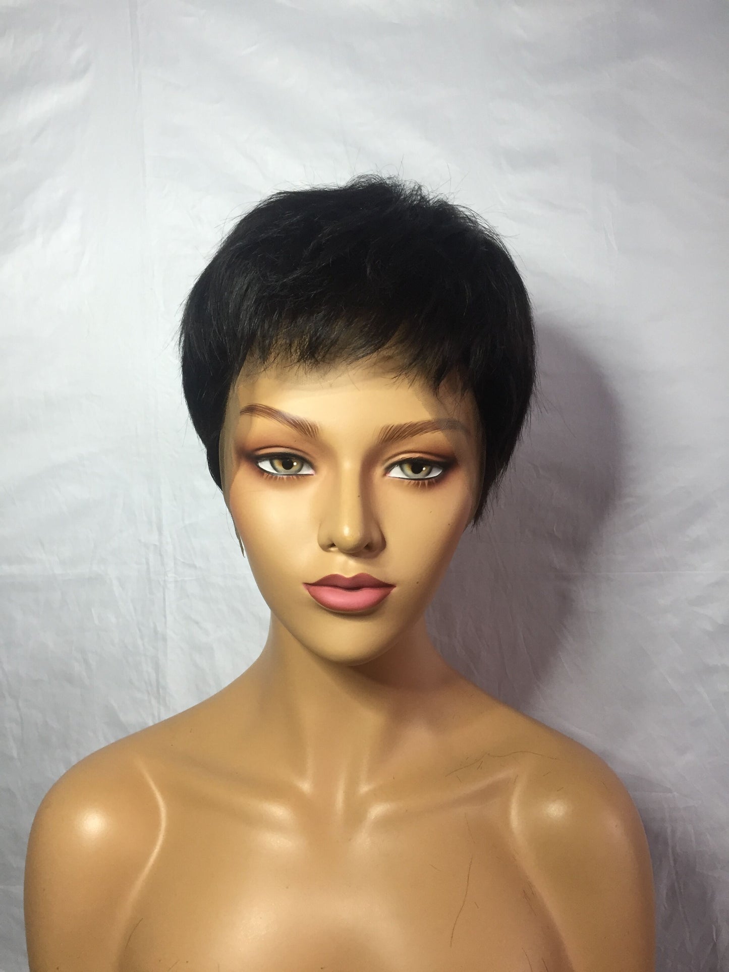 Samuel Hair 13*4 Transparent Lace Front Pixie Cut wig,Virgin Human Hair Wigs-09