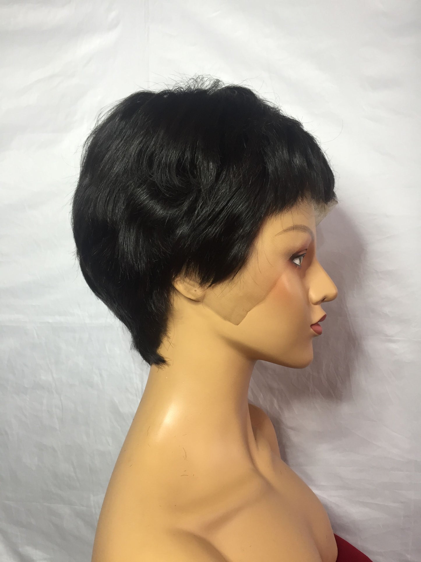 Samuel Hair 13*4 Transparent Lace Front Pixie Cut wig,Virgin Human Hair Wigs-09
