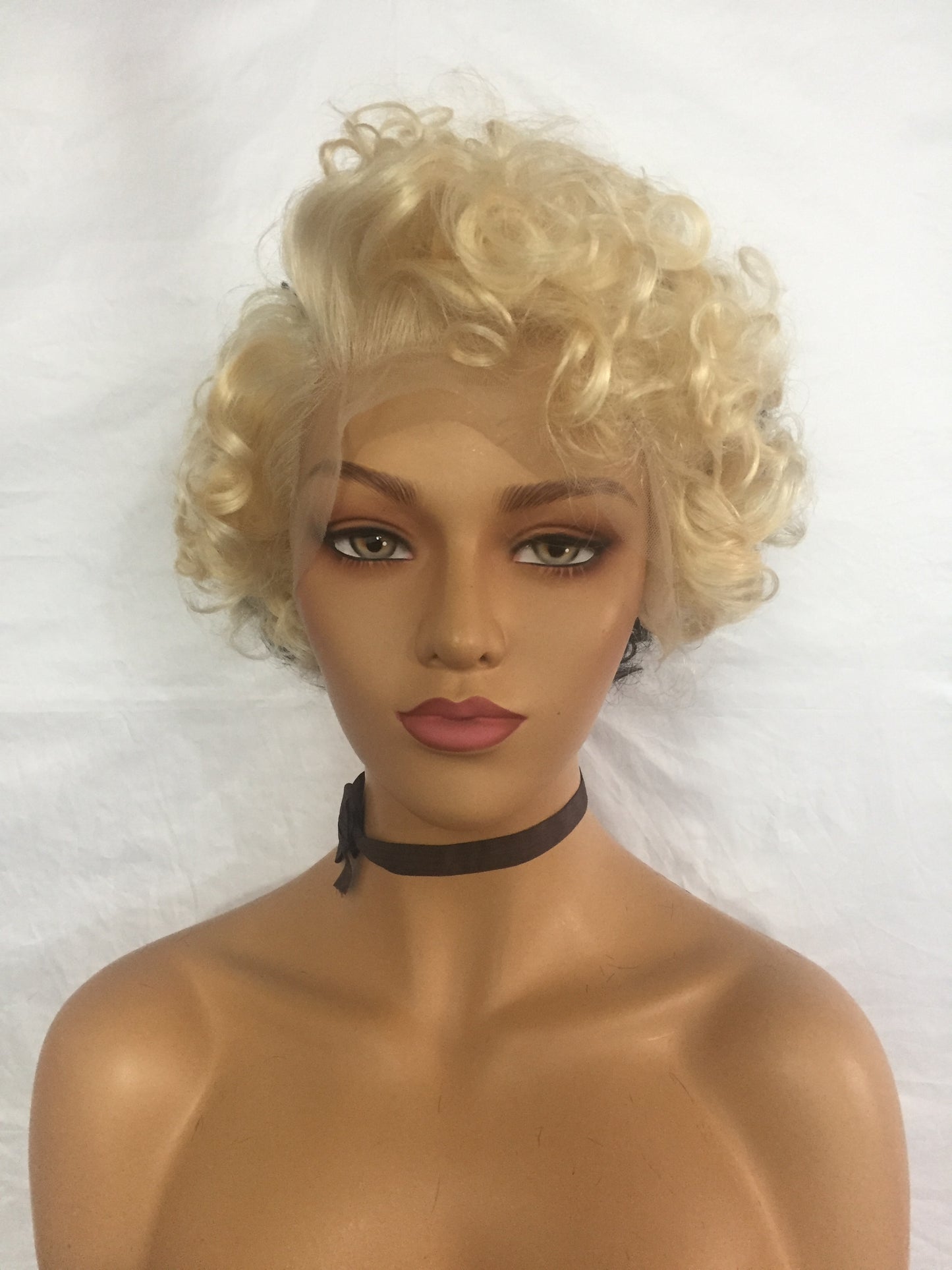 Samuel Hair 13*4 Transparent Lace Front Pixie Cut wig,Virgin Human Hair colored Wigs-24