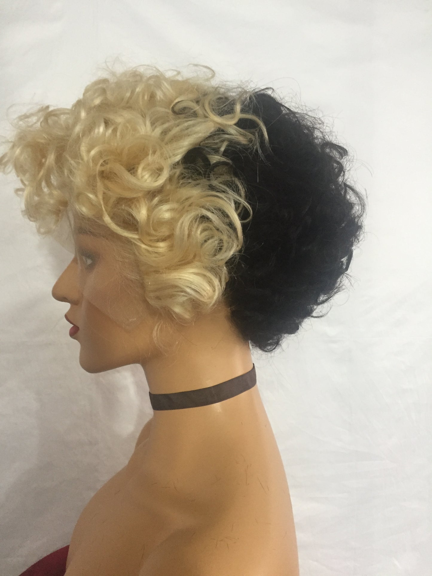 Samuel Hair 13*4 Transparent Lace Front Pixie Cut wig,Virgin Human Hair colored Wigs-24
