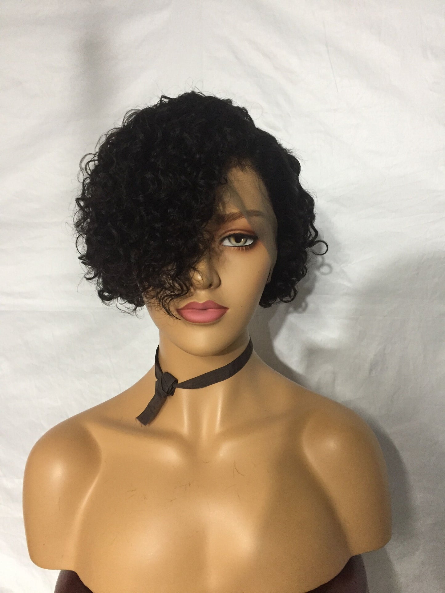 Samuel Hair 13*4 Transparent Lace Front Pixie Cut wig,Virgin Human Hair Wigs-08