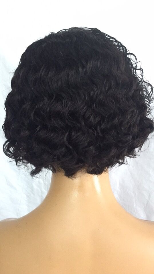 Samuel Hair 13*4 Transparent Lace Front Pixie Cut wig,Virgin Human Hair Wigs-22