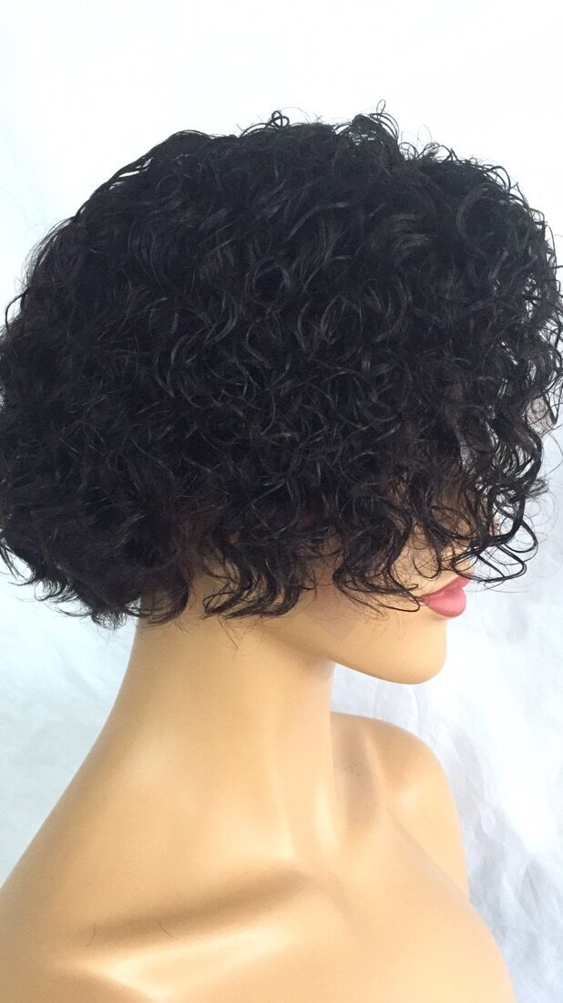 Samuel Hair 13*4 Transparent Lace Front Pixie Cut wig,Virgin Human Hair Wigs-22