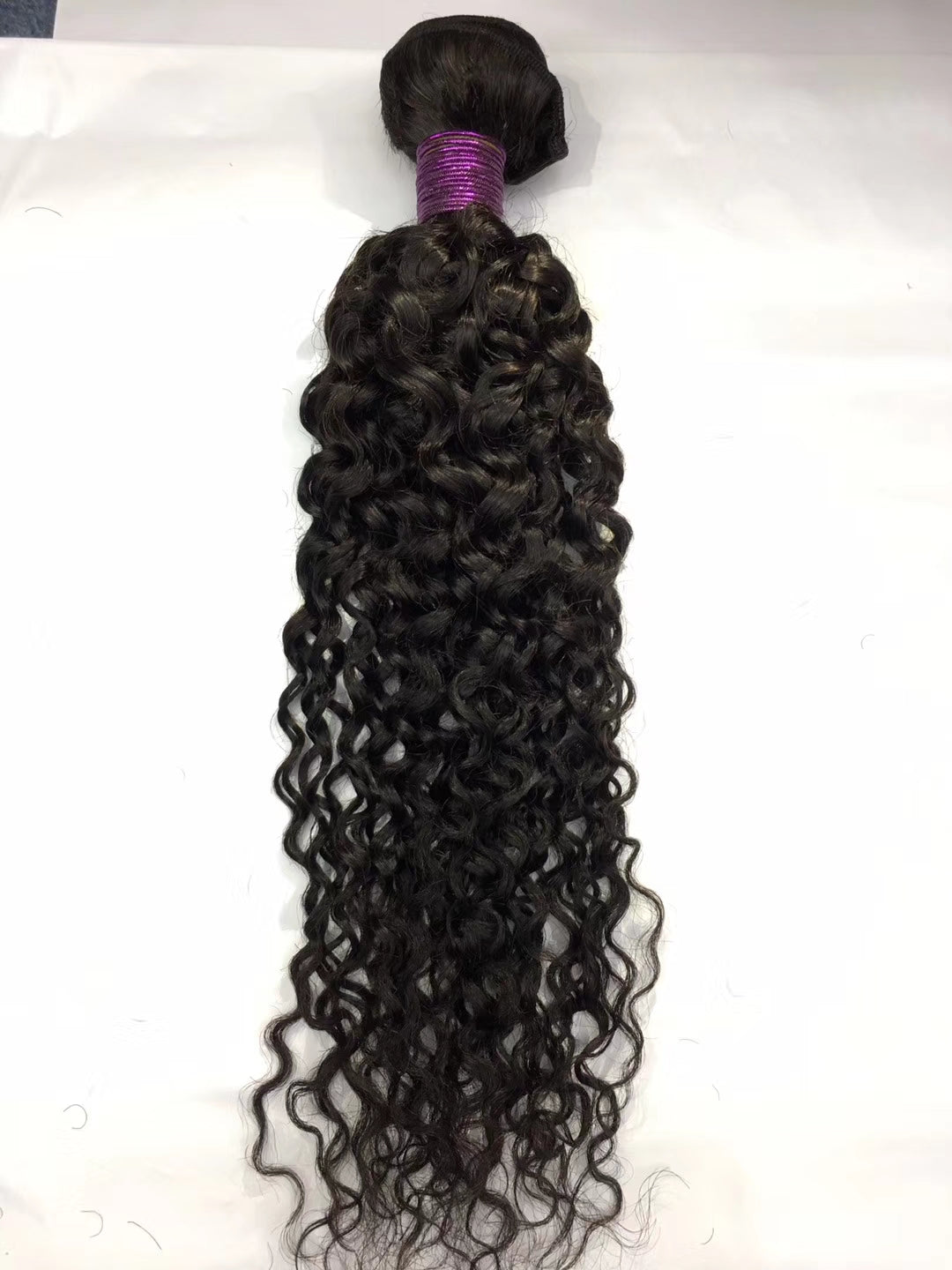 3 pieces Samuel Hair 12A water wave natural black hair bundles with closure/frontal free shipping