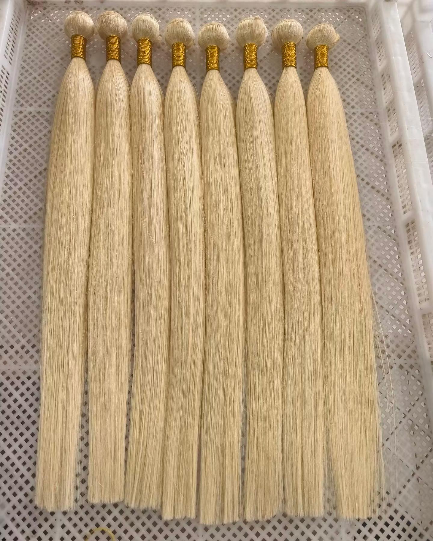 3 pieces Samuel Hair 12A 613# Straight hair bundles free shipping