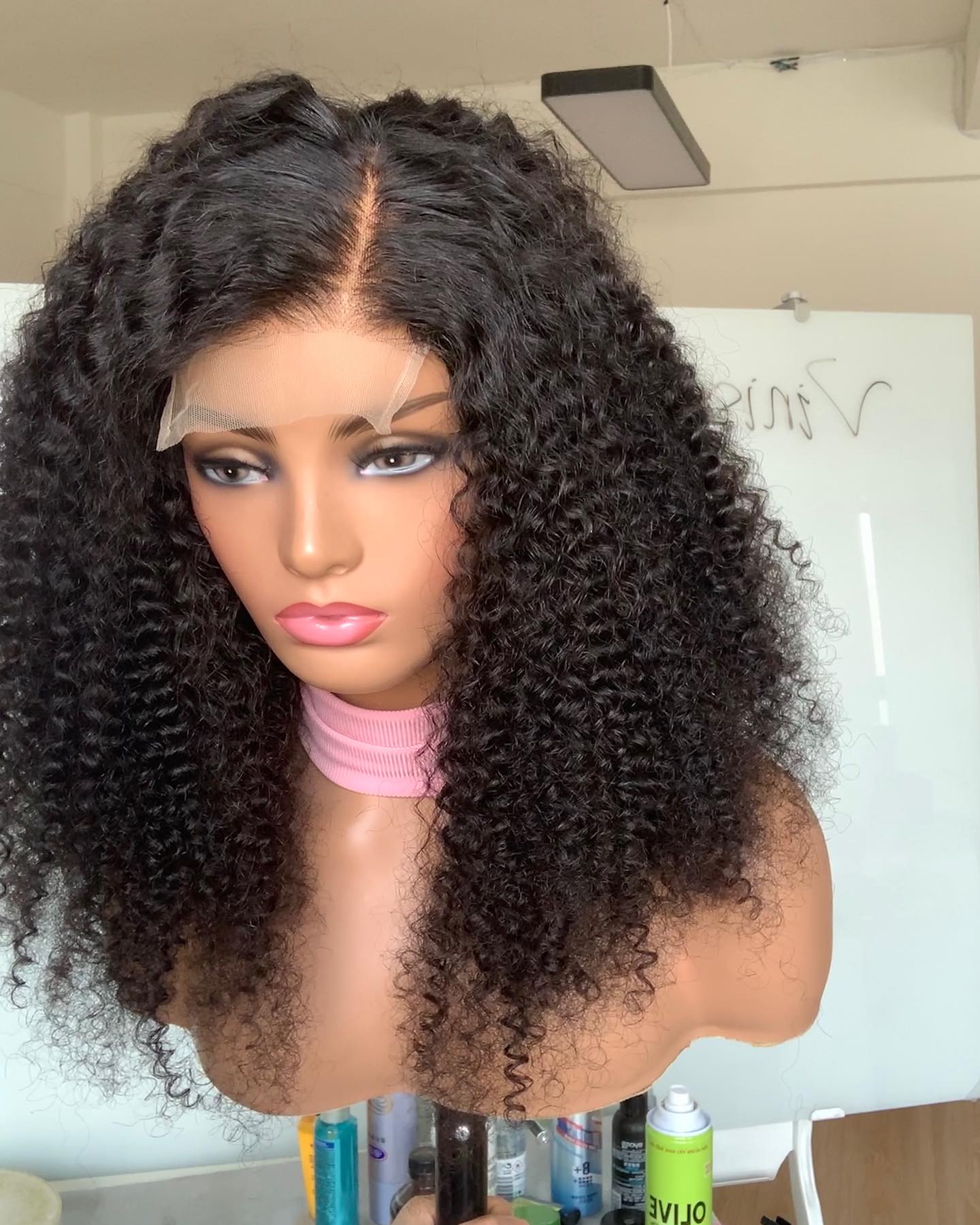 Samuel Hair Transparent Lace Wig, 12-30inch Afro Curly Virgin Human Hair Wig