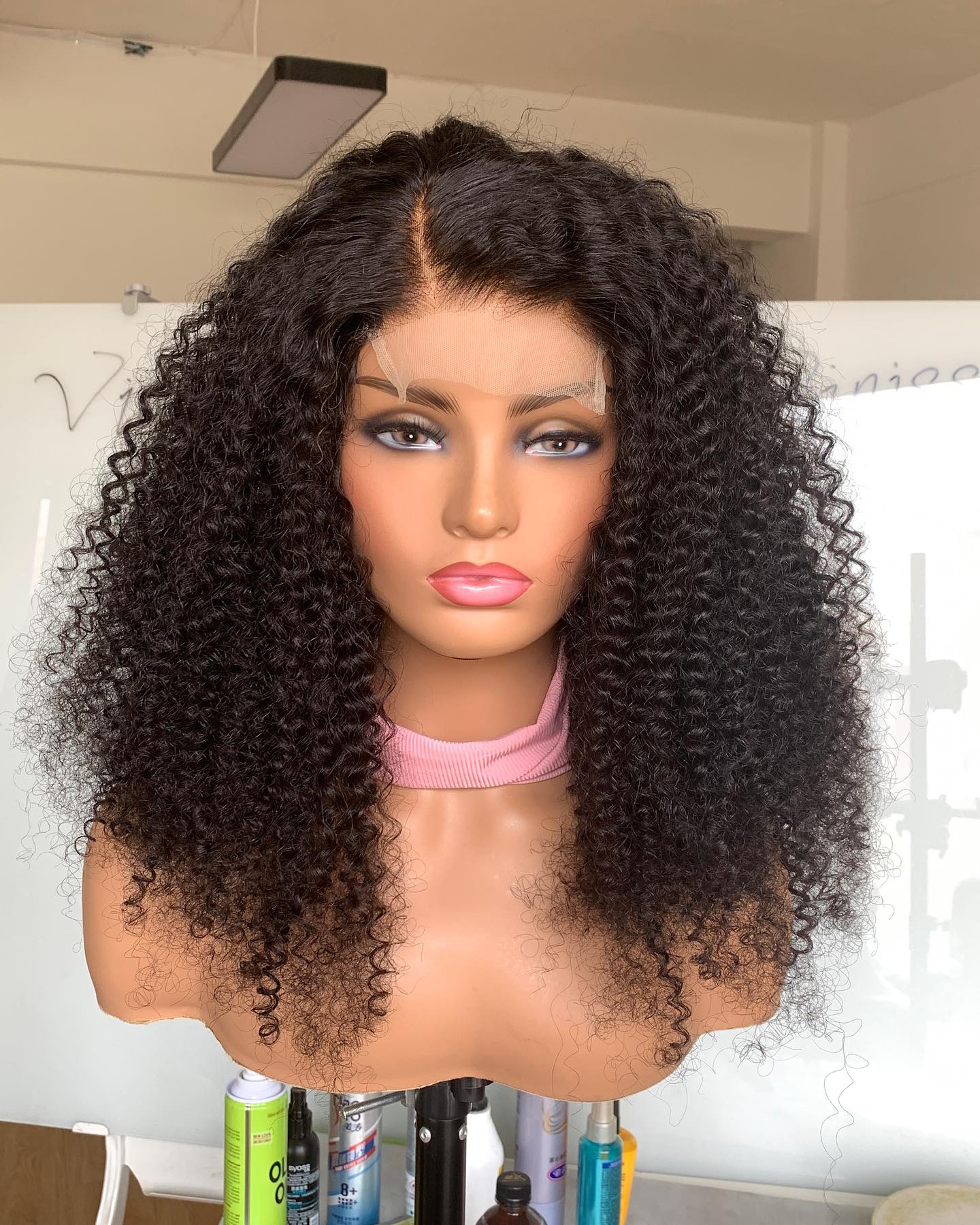 Samuel Hair Transparent Lace Wig, 12-30inch Afro Curly Virgin Human Hair Wig