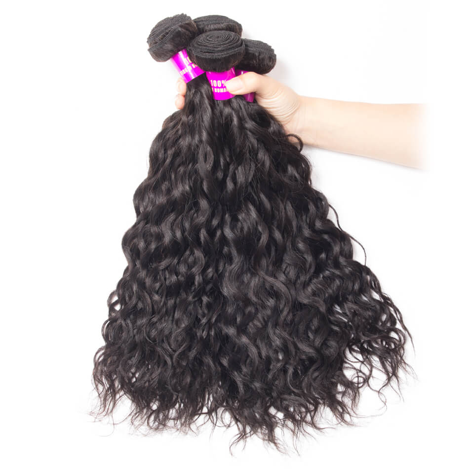 3 pieces Samuel Hair 12A natural wave natural black hair bundles free shipping