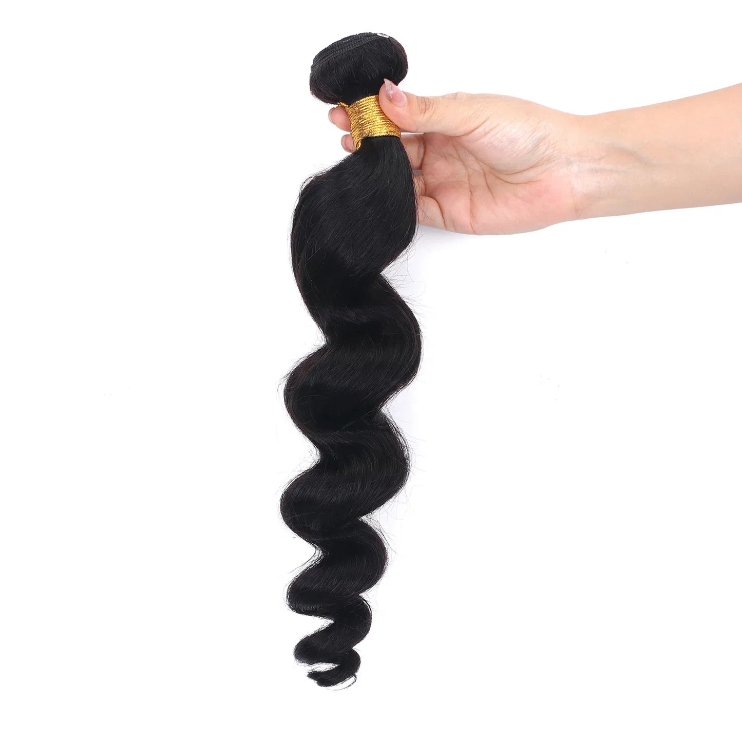 3 pieces Samuel Hair 12A loose wave natural black hair bundles free shipping
