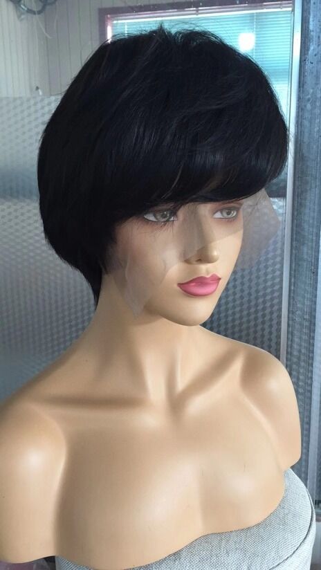 Samuel Hair 13*4 Transparent Lace Front Pixie Cut wig,Virgin Human Hair Wigs-13