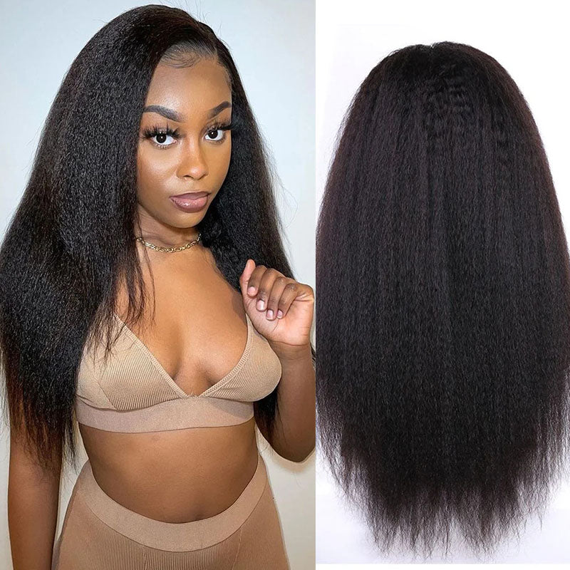 Samuel Hair Transparent Lace Wig, 12-30inch Kinky straight Virgin Human Hair Wig
