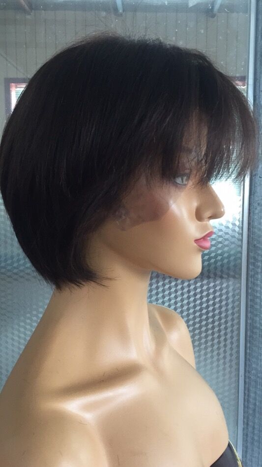 Samuel Hair 13*4 Transparent Lace Front Pixie Cut wig,Virgin Human Hair Wigs-17