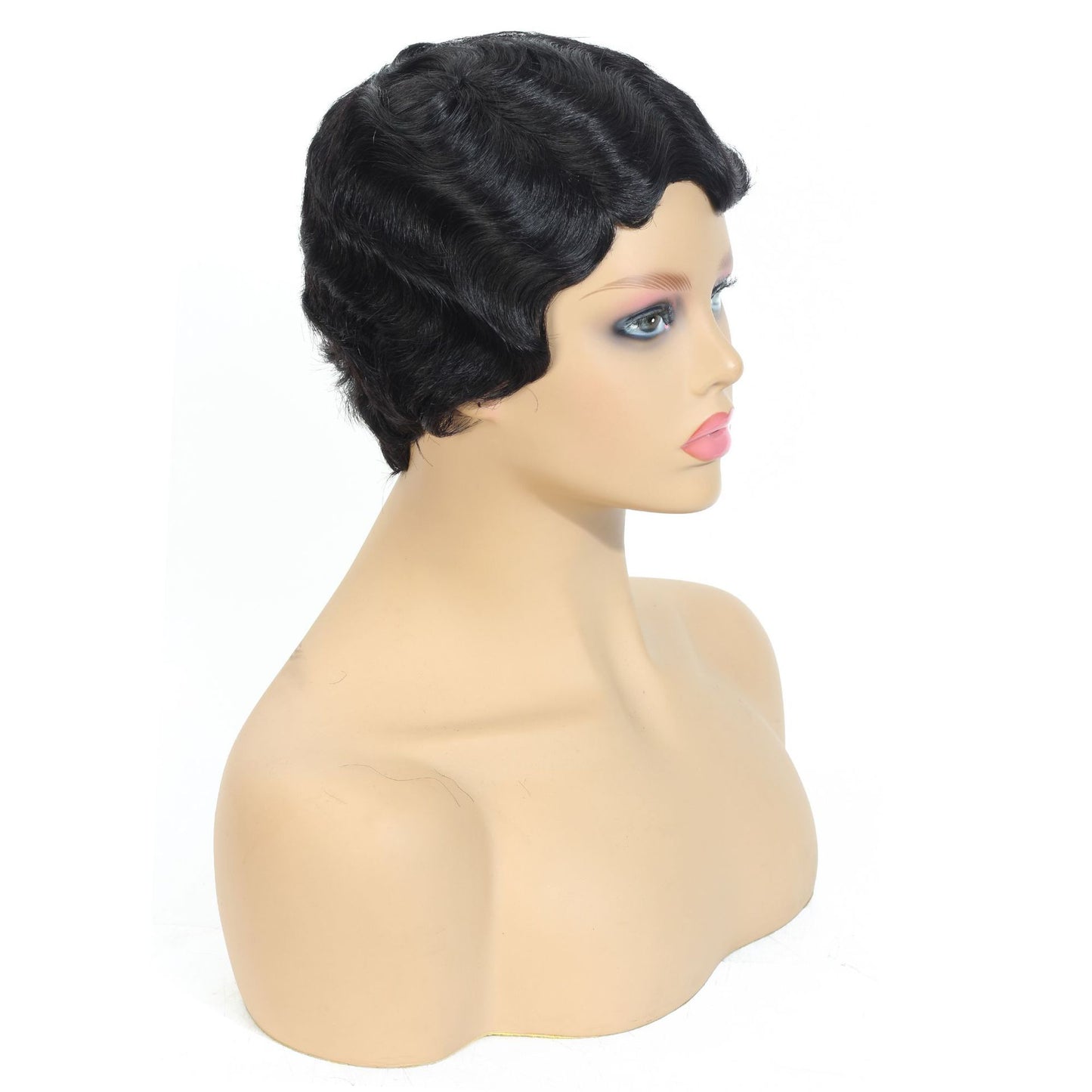 Samuel Hair 13*4 Transparent Lace Front Pixie Cut wig,Virgin Human Hair colored Wigs-03