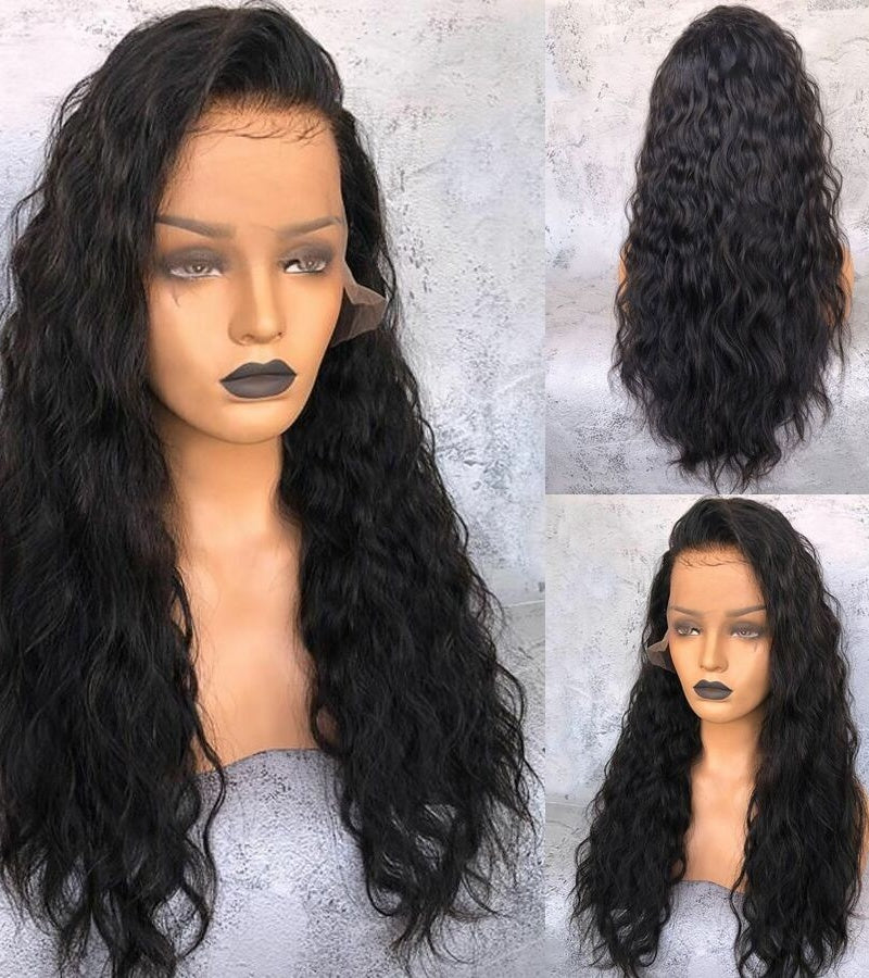 Samuel Hair Transparent Lace 12-30inch Natural Wave Virgin Human Hair Lace Wig