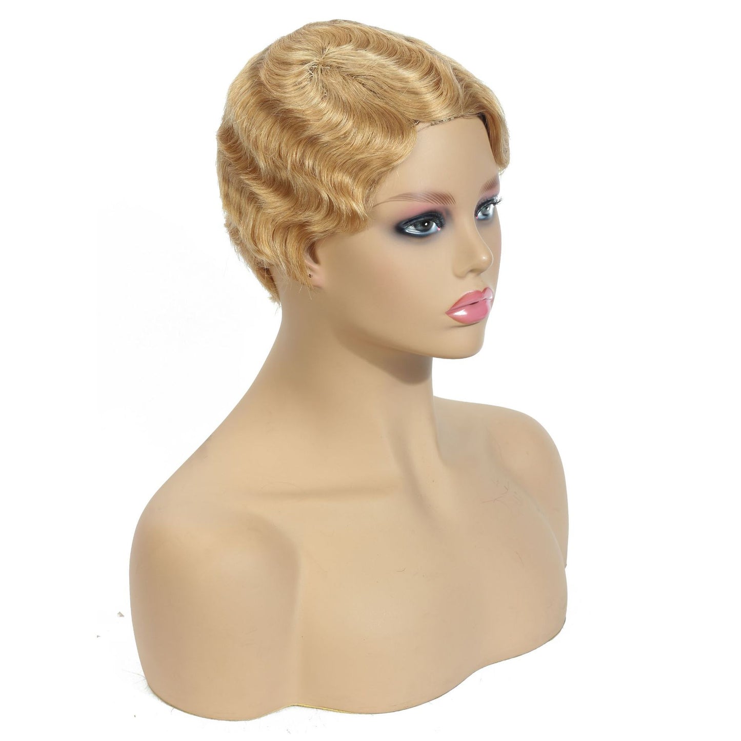 Samuel Hair 13*4 Transparent Lace Front Pixie Cut wig,Virgin Human Hair colored Wigs-03