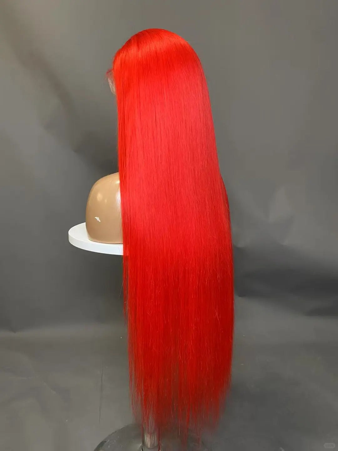 Samuel Hair 13*4 Transparent Frontal Lace Wig, 12-30inch Red Colored Virgin Human Hair Lace Wig