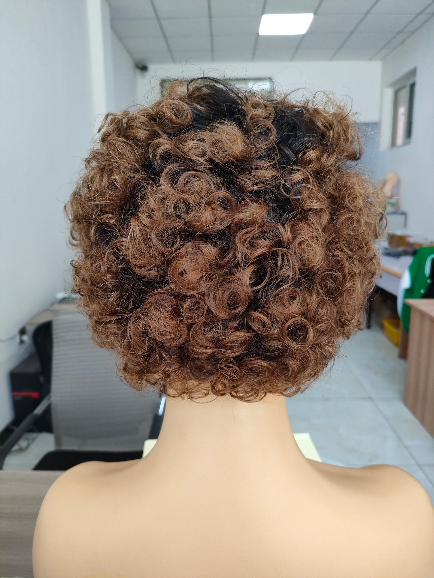 Samuel Hair 13*4 Transparent Lace Front Pixie Cut wig,Virgin Human Hair colored Wigs-20
