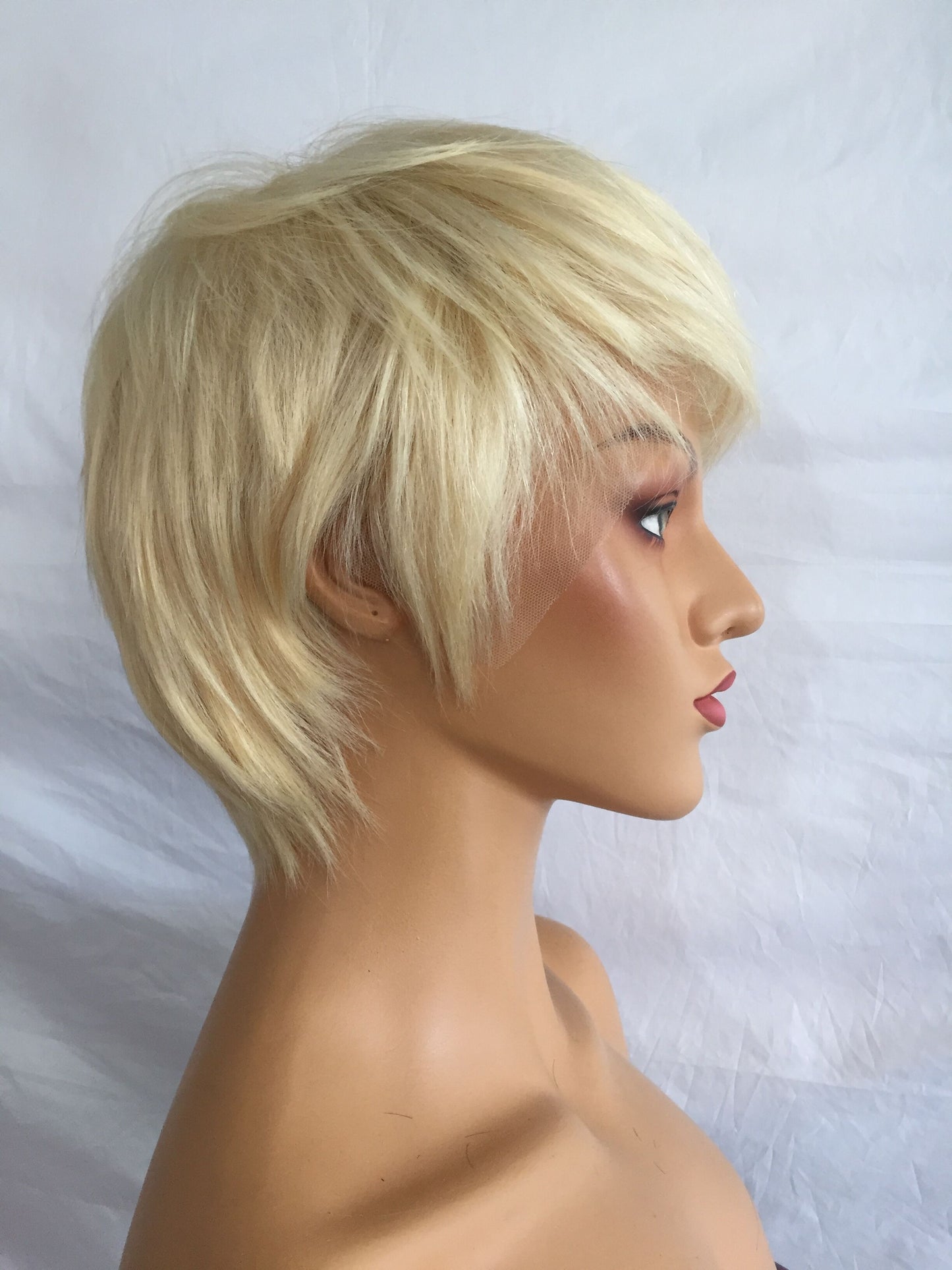 Samuel Hair 13*4 Transparent Lace Front Pixie Cut wig,Virgin Human Hair colored Wigs-12