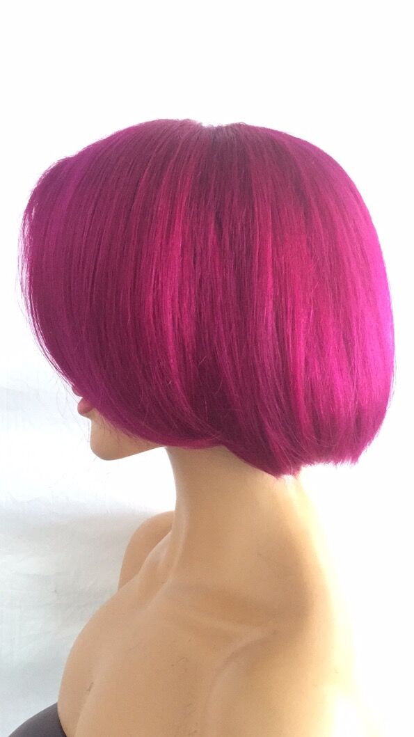Samuel Hair 13*4 Transparent Lace Front Pixie Cut wig,Virgin Human Hair colored Wigs-13