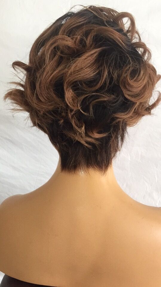 Samuel Hair 13*4 Transparent Lace Front Pixie Cut wig,Virgin Human Hair colored Wigs-18