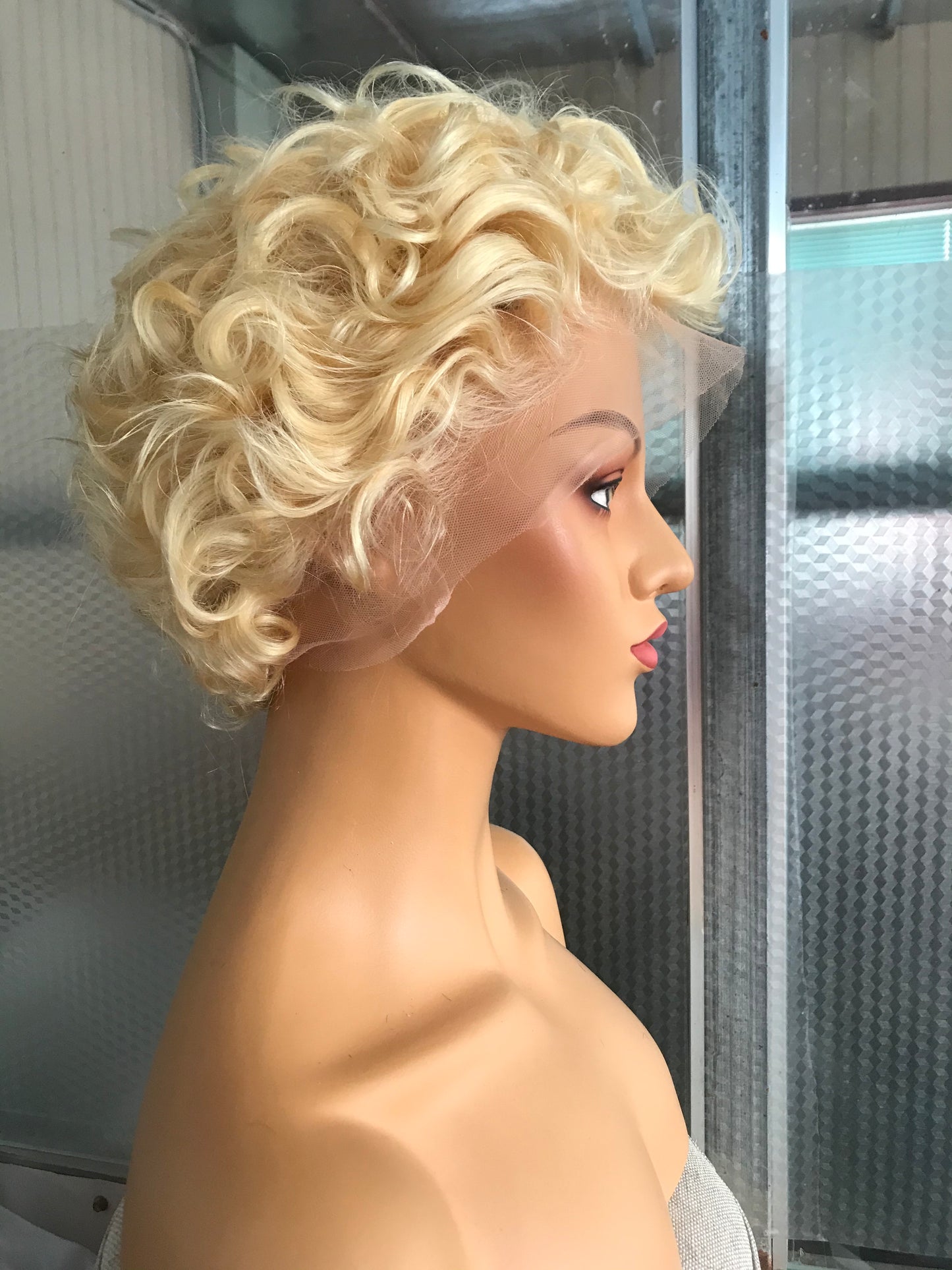 Samuel Hair 13*4 Transparent Lace Front Pixie Cut wig,Virgin Human Hair colored Wigs-05