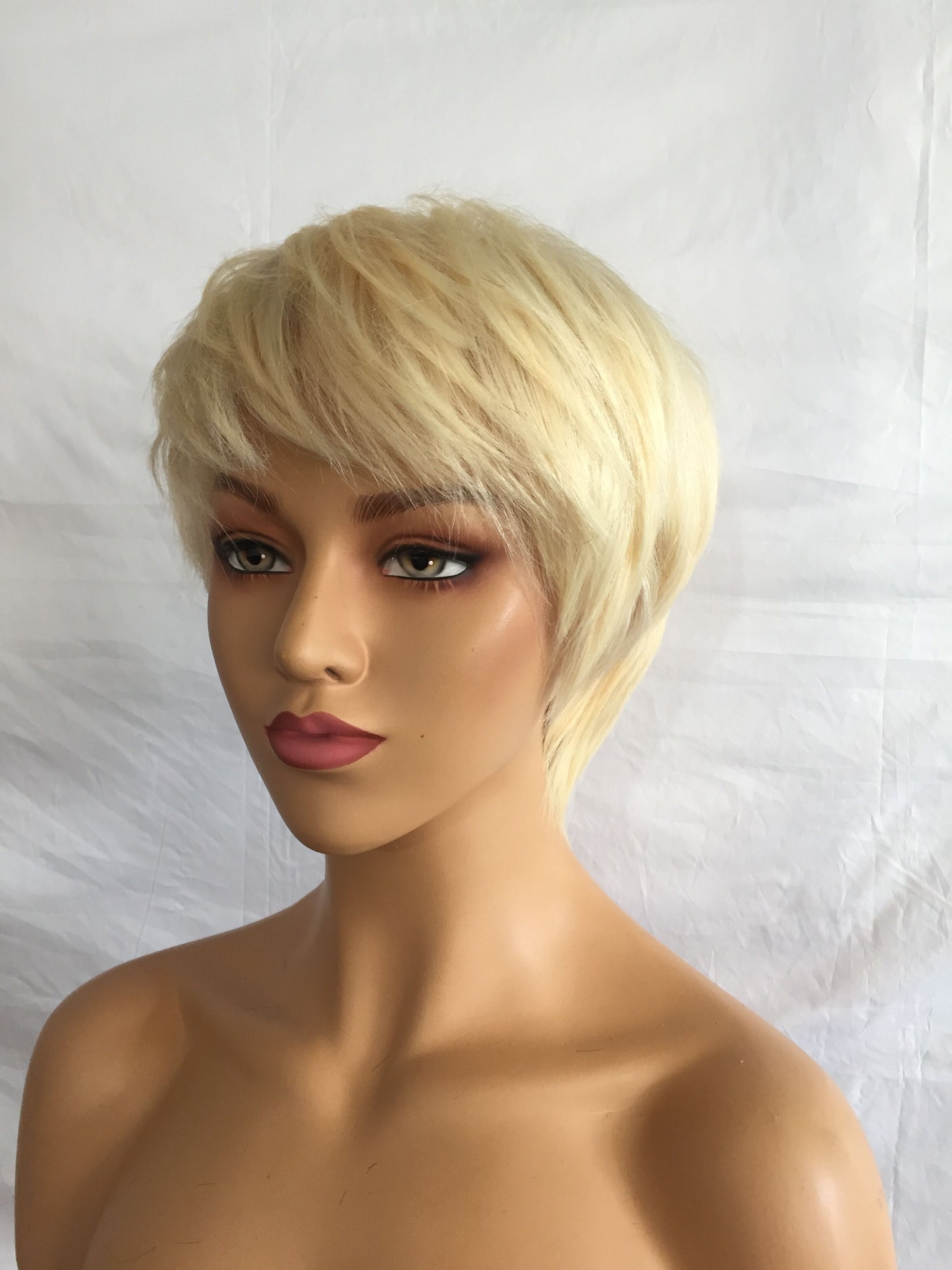 Samuel Hair 13*4 Transparent Lace Front Pixie Cut wig,Virgin Human Hair colored Wigs-12