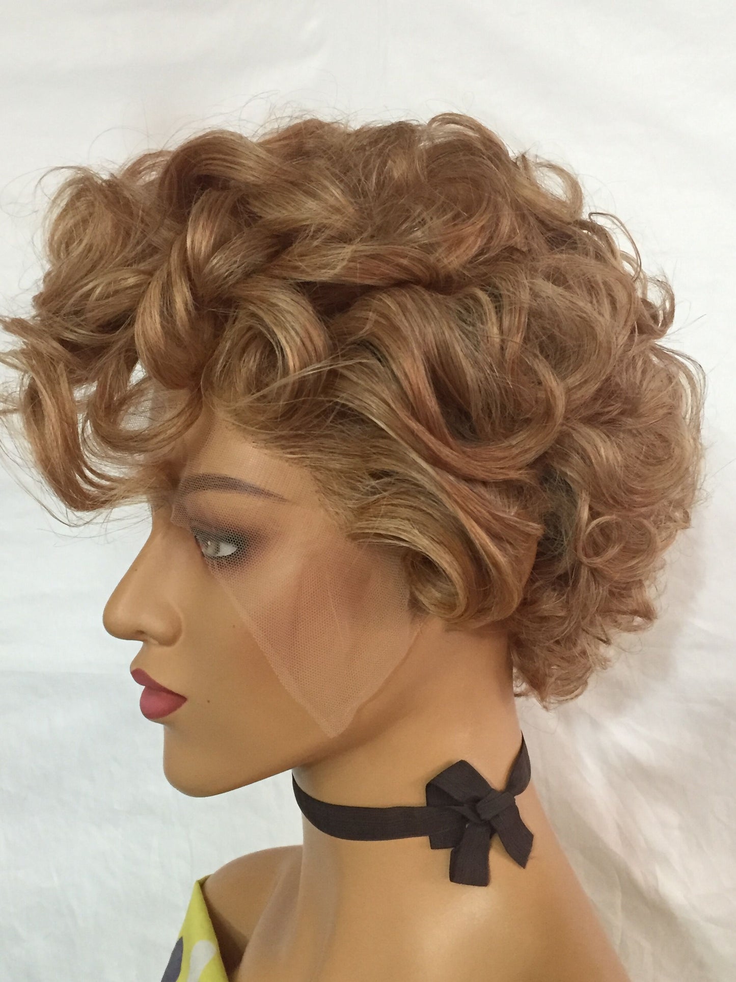 Samuel Hair 13*4 Transparent Lace Front Pixie Cut wig,Virgin Human Hair colored Wigs-16