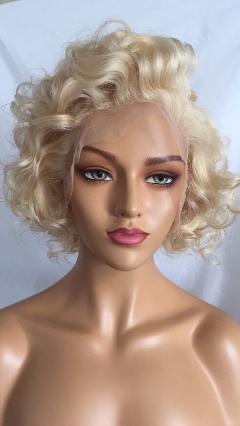 Samuel Hair 13*4 Transparent Lace Front Pixie Cut wig,Virgin Human Hair colored Wigs-21