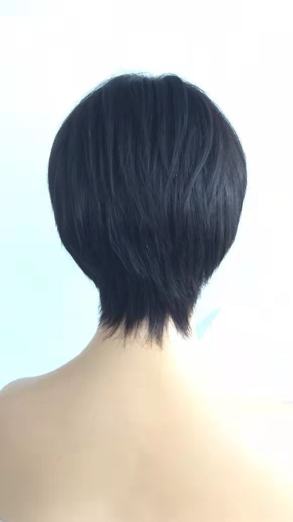 Samuel Hair 13*4 Transparent Lace Front Pixie Cut wig,Virgin Human Hair Wigs-19