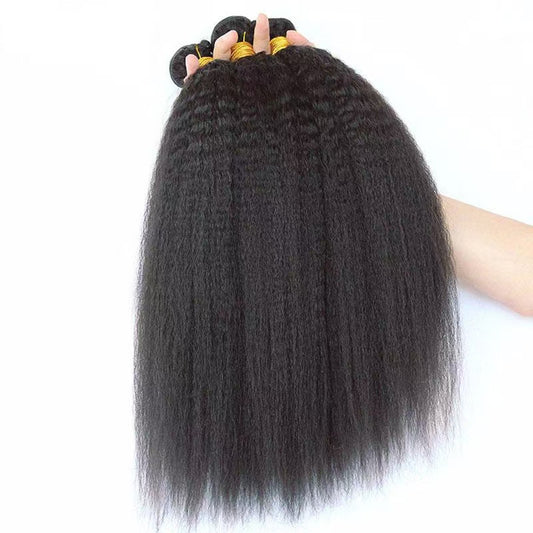 3 pieces Samuel Hair 12A kinky straight natural black hair bundles free shipping