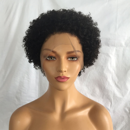 Samuel Hair 13*4 Transparent Lace Front Pixie Cut wig,Virgin Human Hair Wigs-23