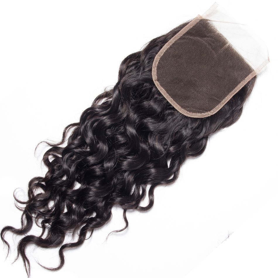3 pieces Samuel Hair 12A Natural wave natural black hair bundles with closure/frontal free shipping