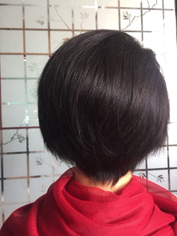 Samuel Hair 13*4 Transparent Lace Front Pixie Cut wig,Virgin Human Hair Wigs-15