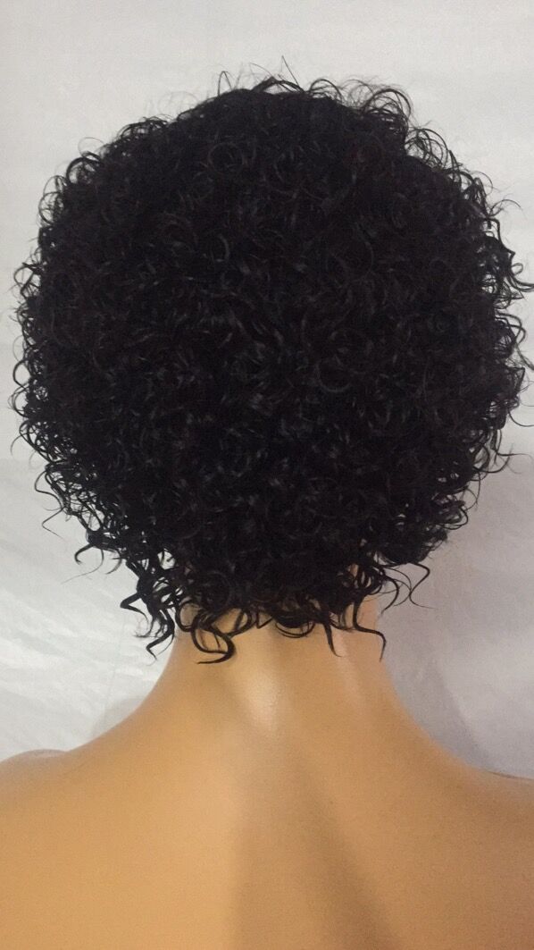 Samuel Hair 13*4 Transparent Lace Front Pixie Cut wig,Virgin Human Hair Wigs-10