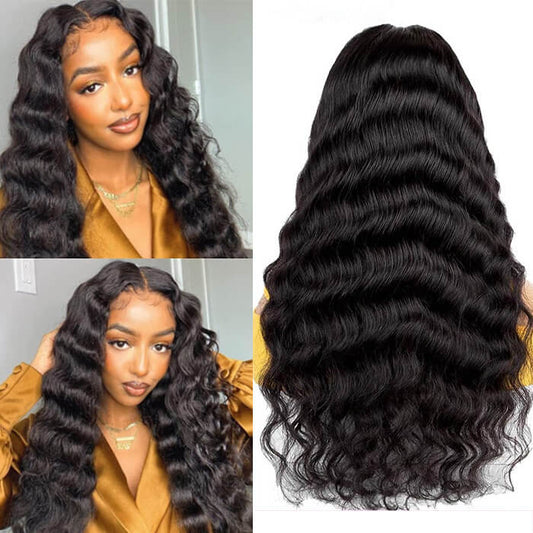 Samuel Hair HD Lace 12-30inch Deep Wave Virgin Human Hair  Lace Wig
